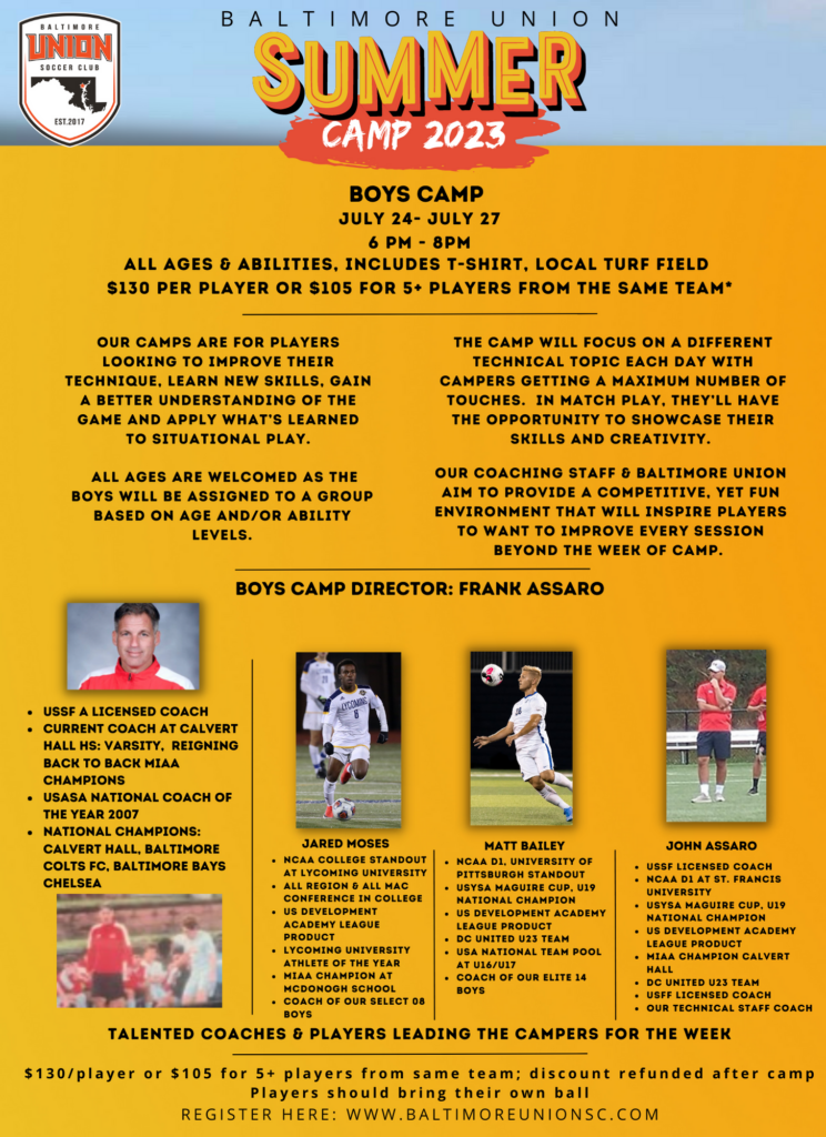 Summer Camps Baltimore Union SC